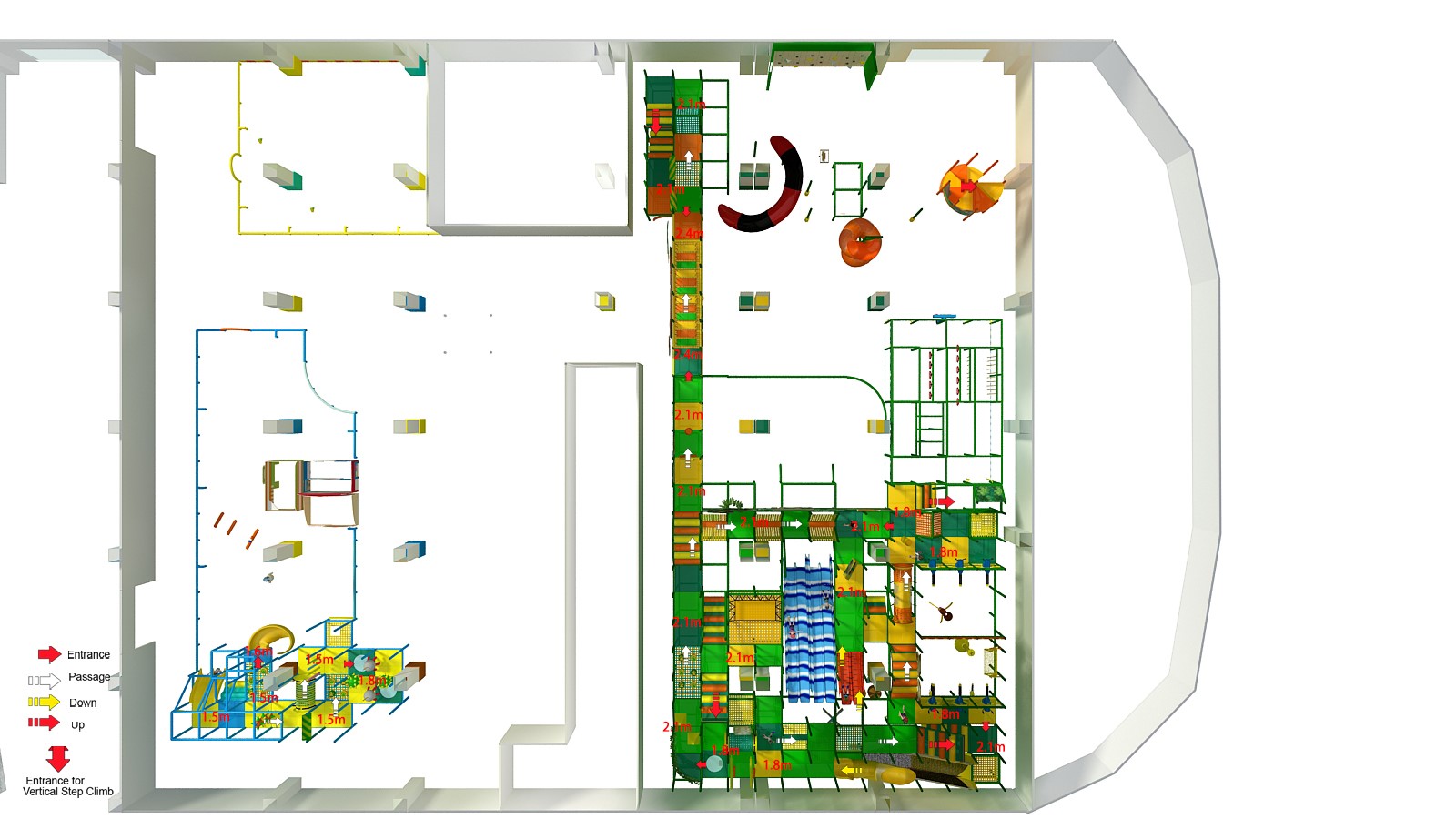 Large Indoor Play City with Playground Structure, Race Track and More - Image 12