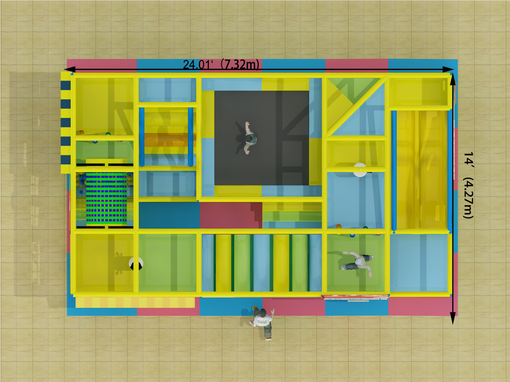 Small 2 Level City Theme Playgym - Image 4