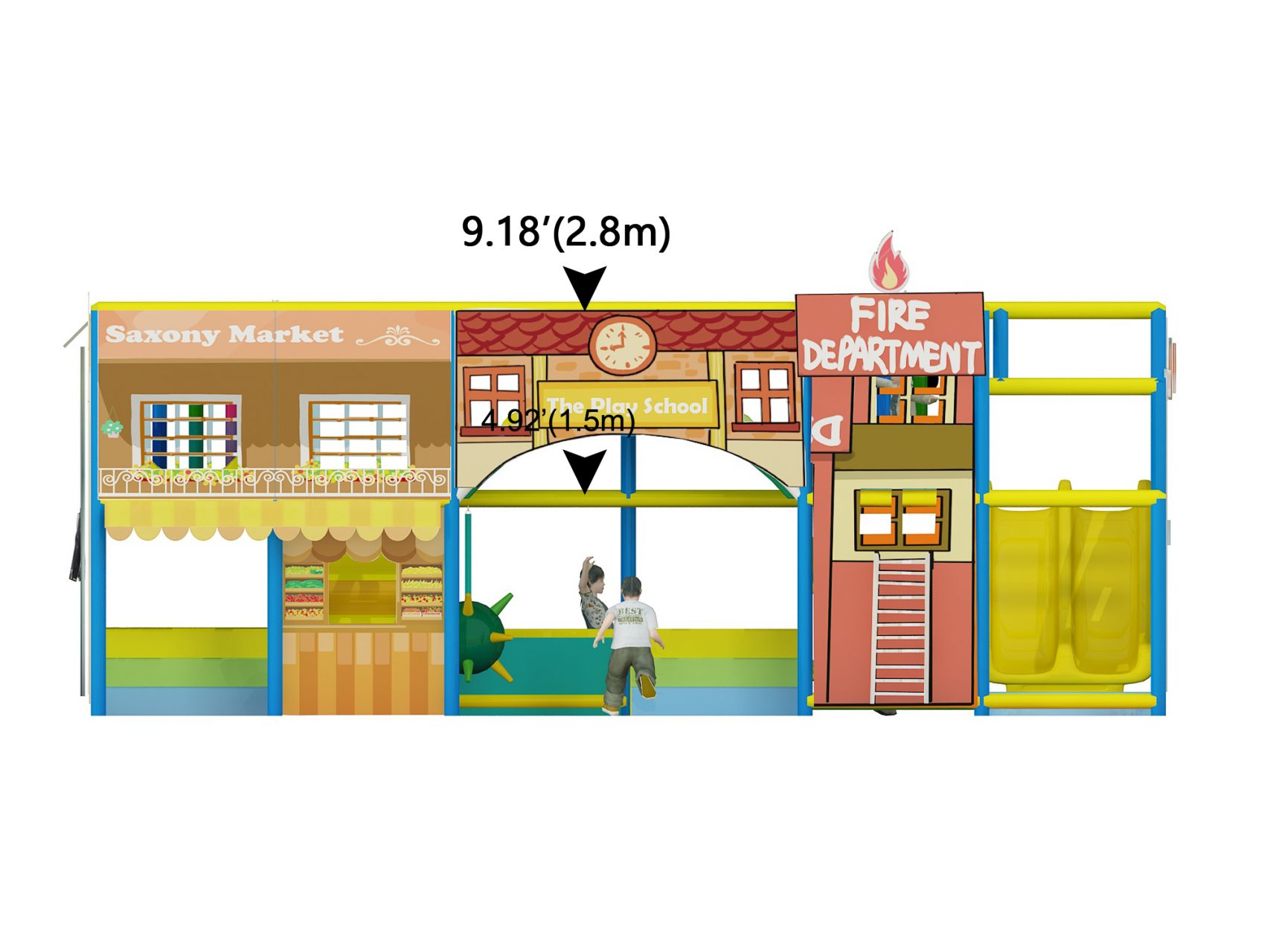 Small 2 Level City Theme Playgym - Image 17