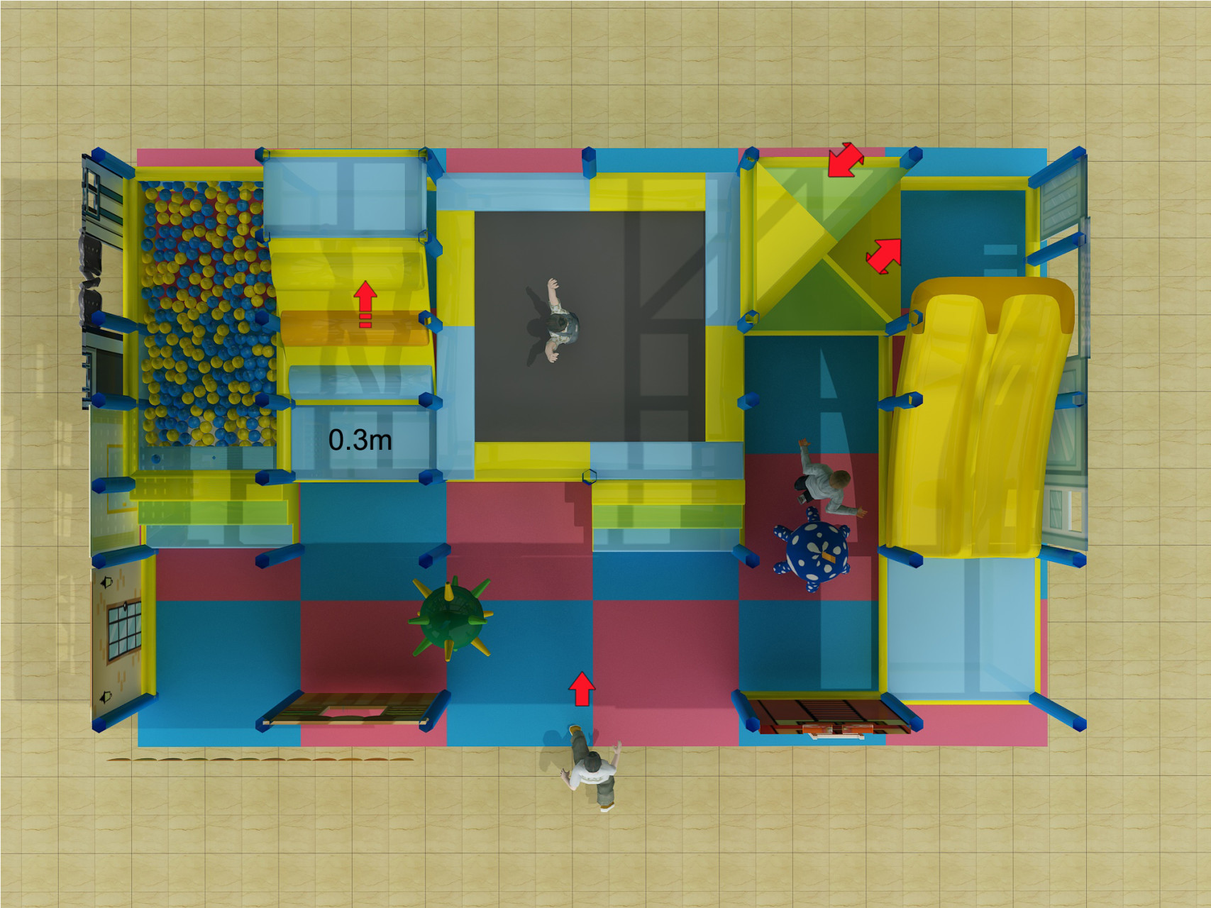 Small 2 Level City Theme Playgym - Image 5