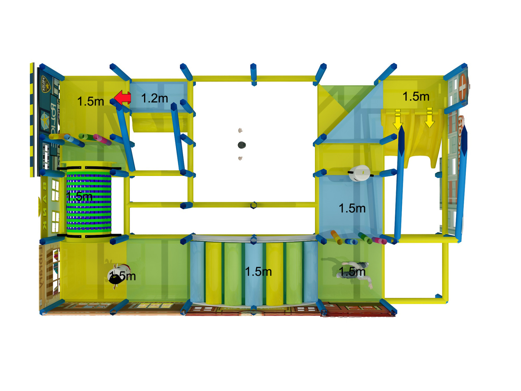 Small 2 Level City Theme Playgym - Image 6