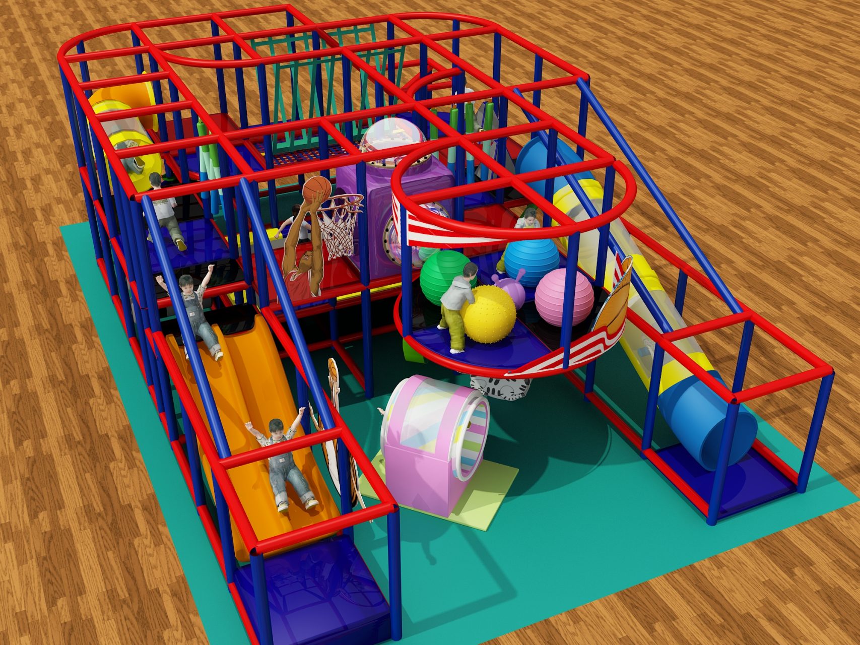 2 Story Sports Themed Playground - Image 3