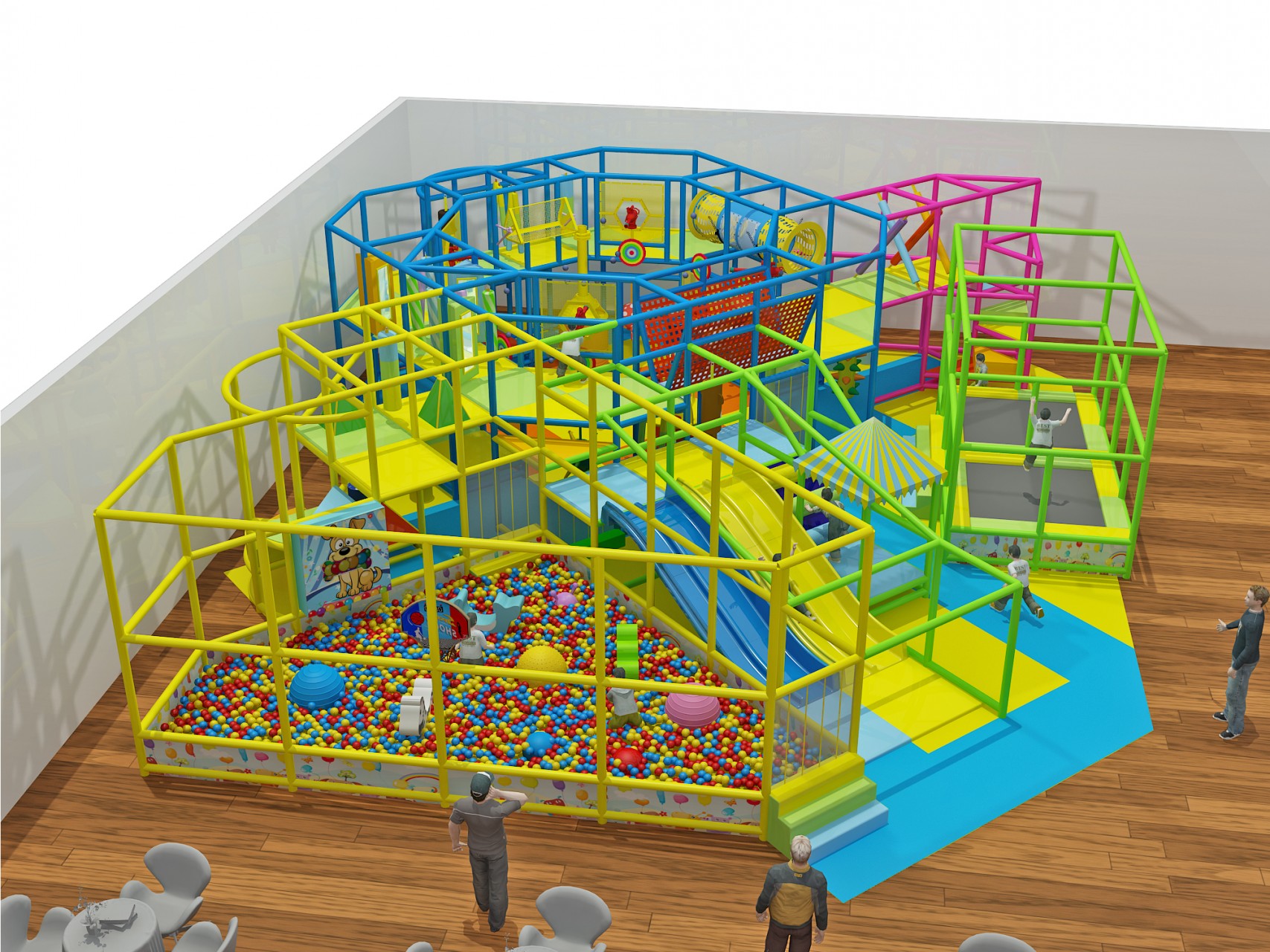 2 Level Generic Indoor Play Structure - Image 10