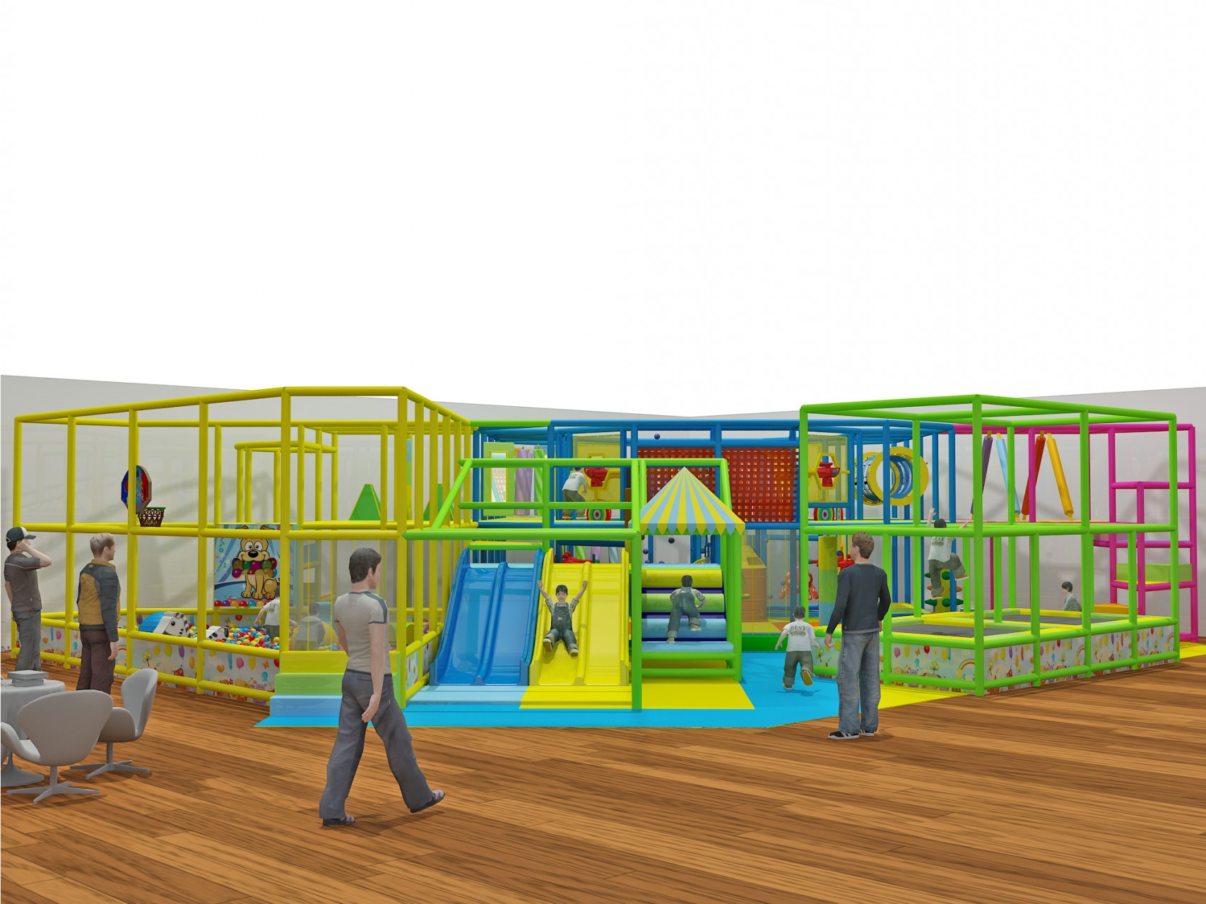 2 Level Generic Indoor Play Structure - Image 2