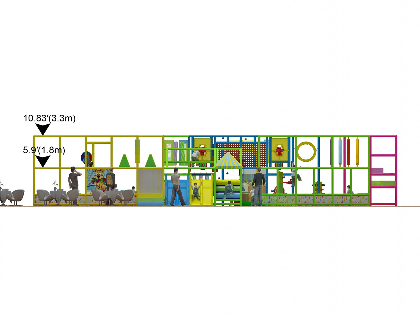 2 Level Generic Indoor Play Structure - Image 5