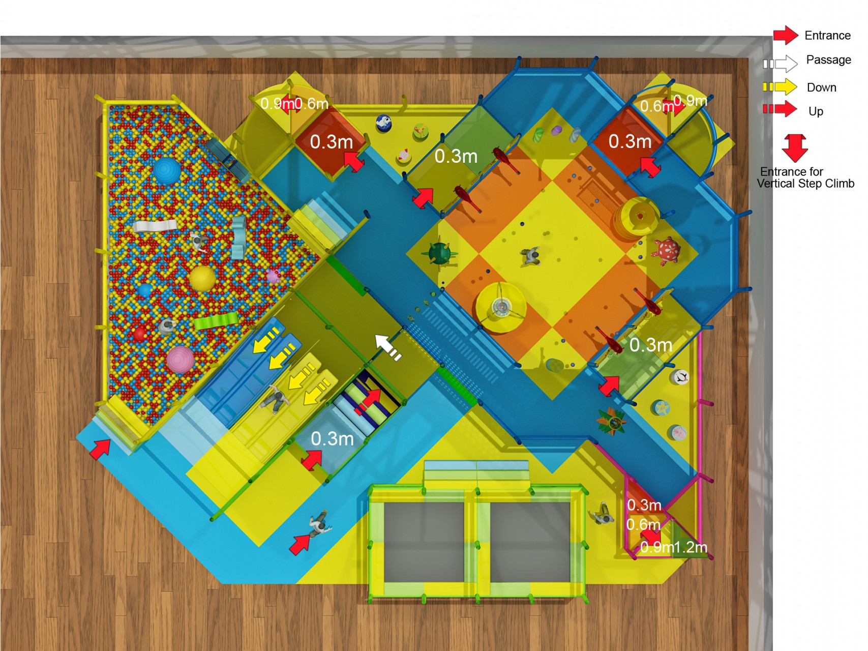 2 Level Generic Indoor Play Structure - Image 7