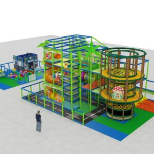 3 Level Mixed Theme Playground with Toddler Area