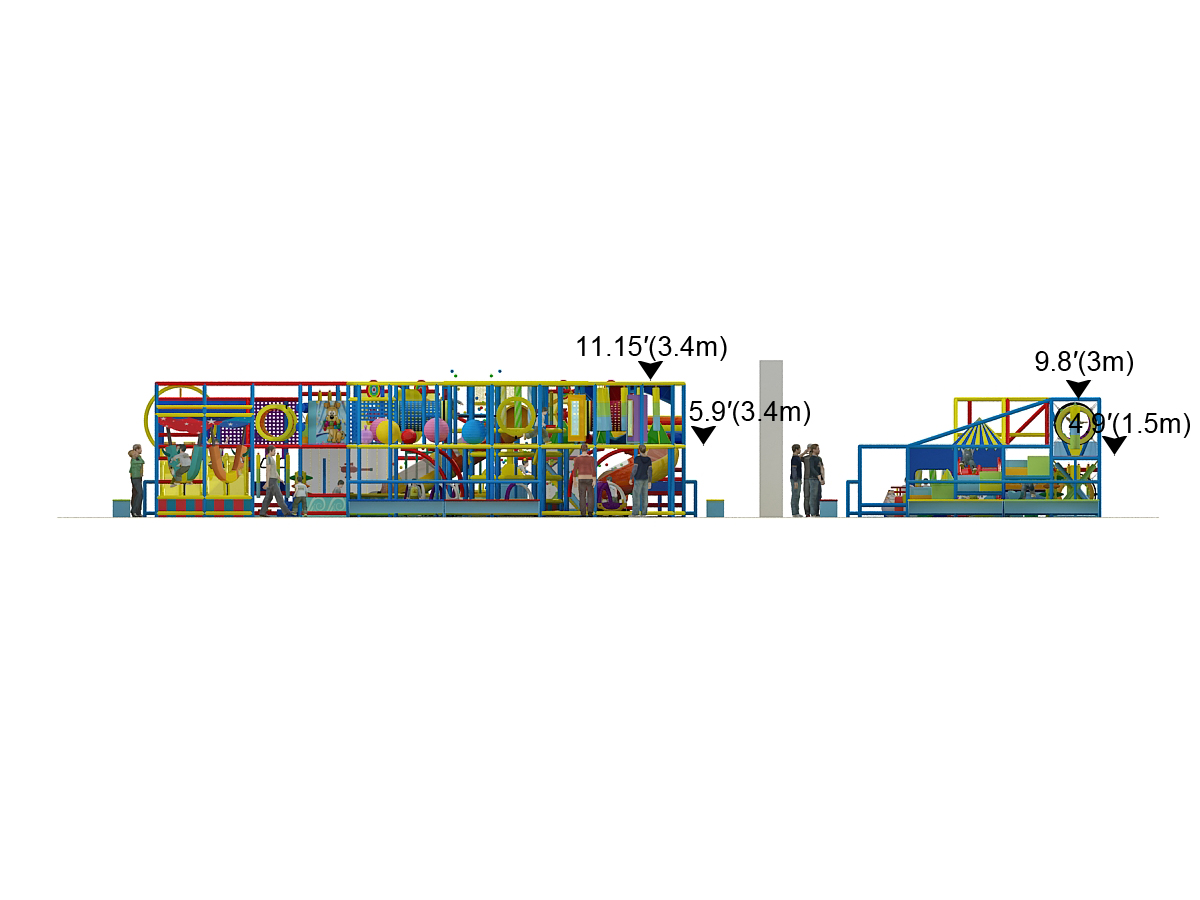 2 Level Funhouse Indoor Playground - Image 29