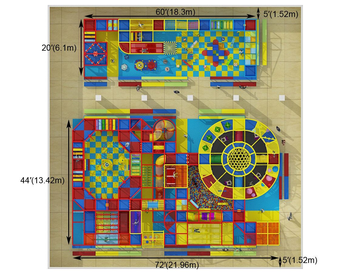 2 Level Funhouse Indoor Playground - Image 10