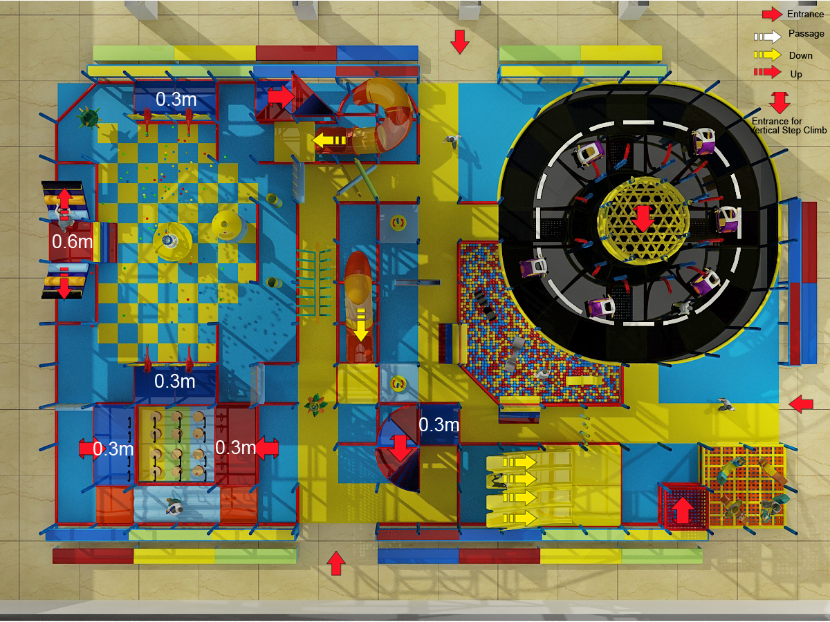 2 Level Funhouse Indoor Playground - Image 11