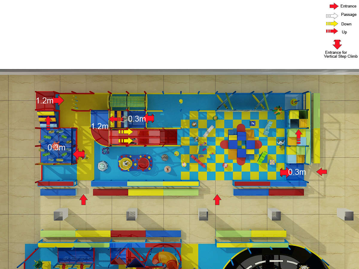 2 Level Funhouse Indoor Playground - Image 15