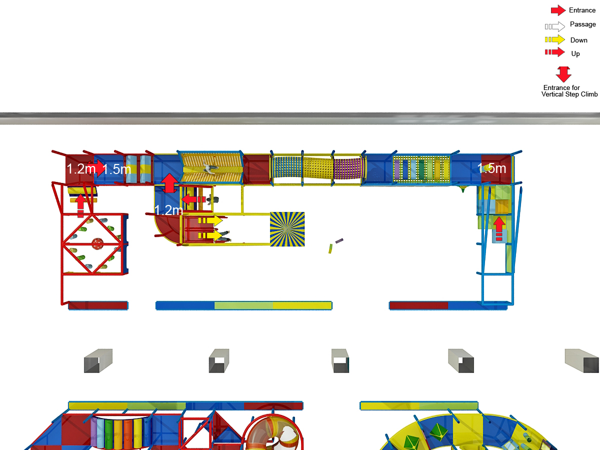 2 Level Funhouse Indoor Playground - Image 18