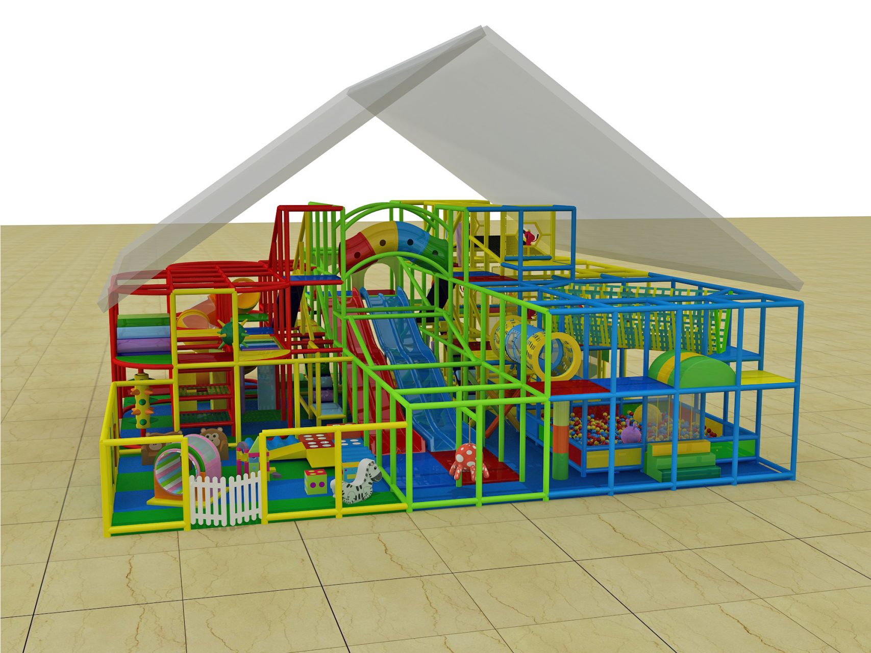3 Level Generic Theme Indoor Playground - Image 2