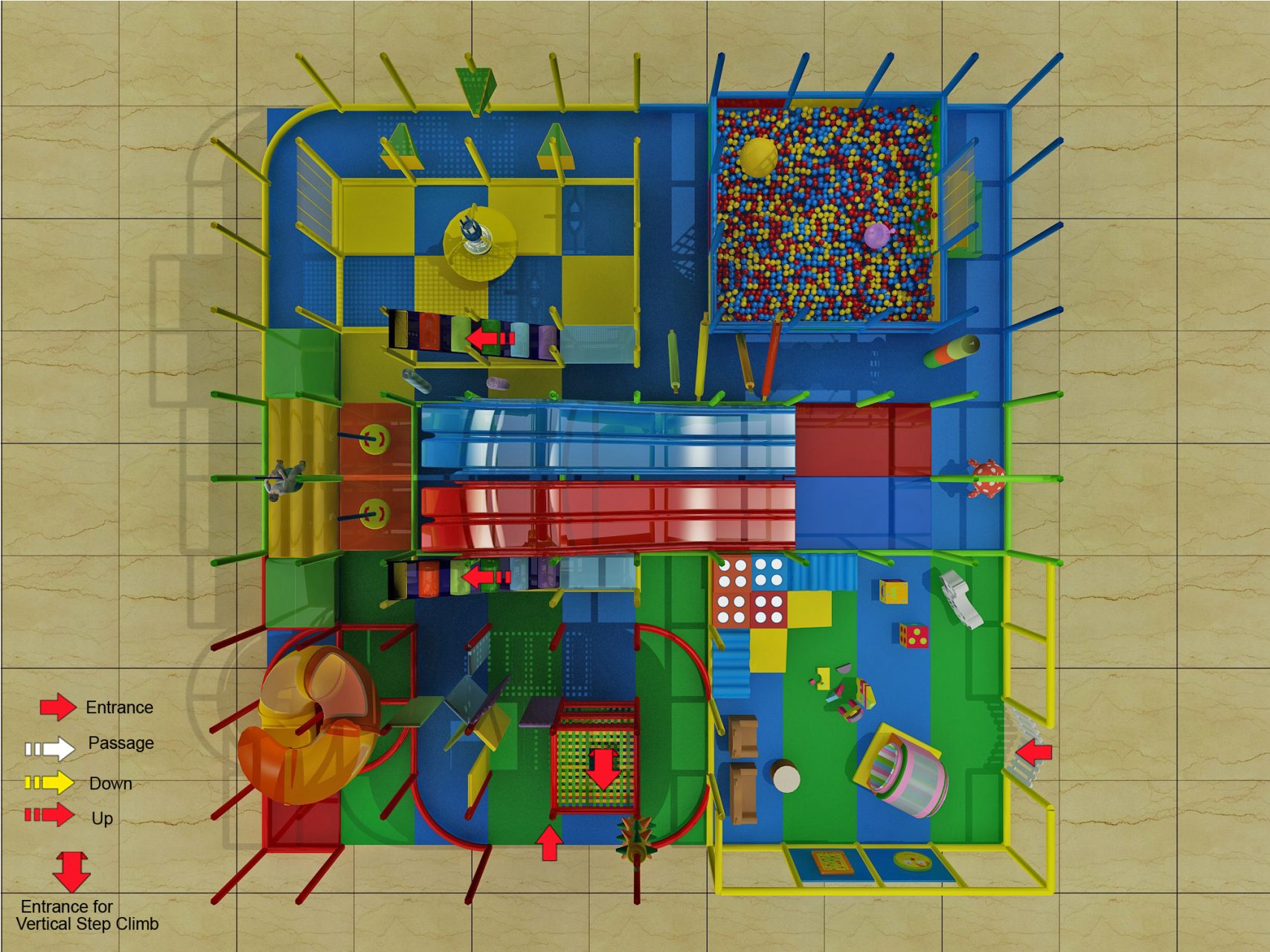 3 Level Generic Theme Indoor Playground - Image 5