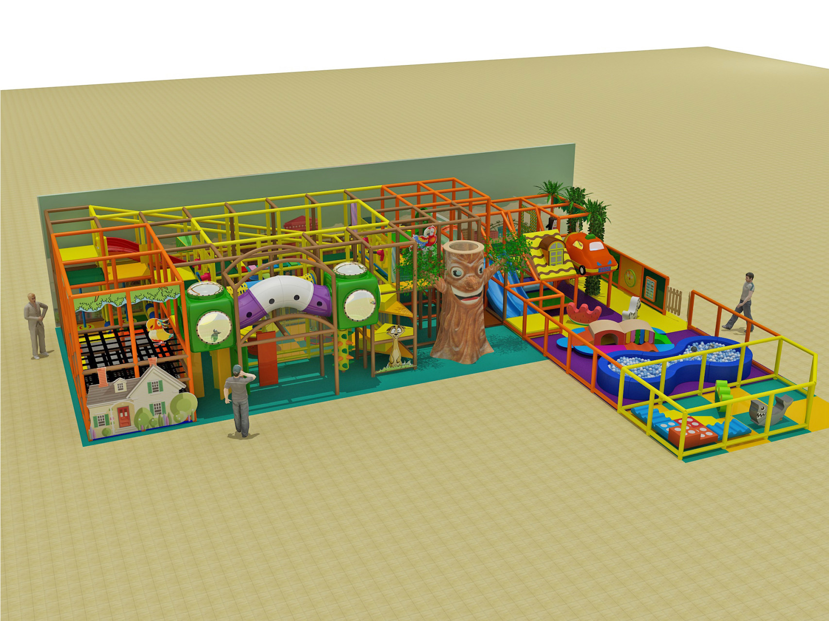 2 Level Playground with Baby and Toddler Area - Image 3
