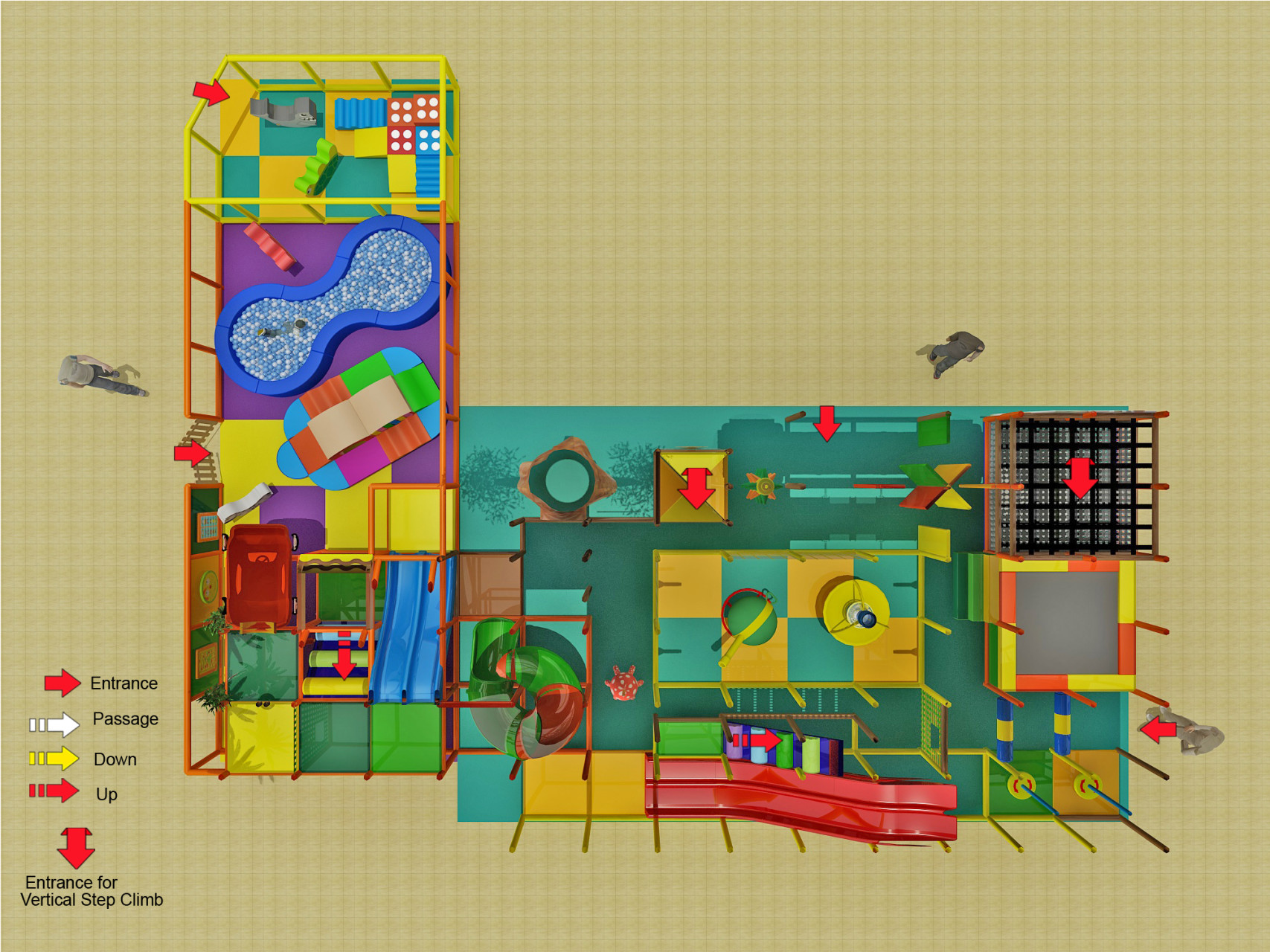 2 Level Playground with Baby and Toddler Area - Image 4