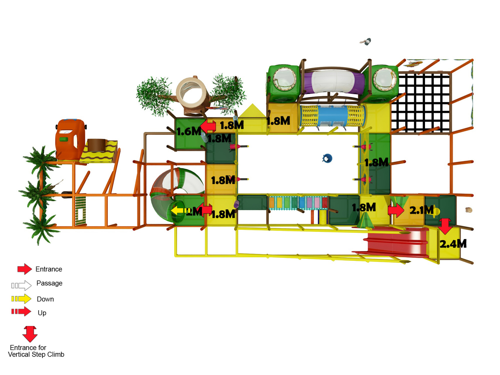 2 Level Playground with Baby and Toddler Area - Image 24