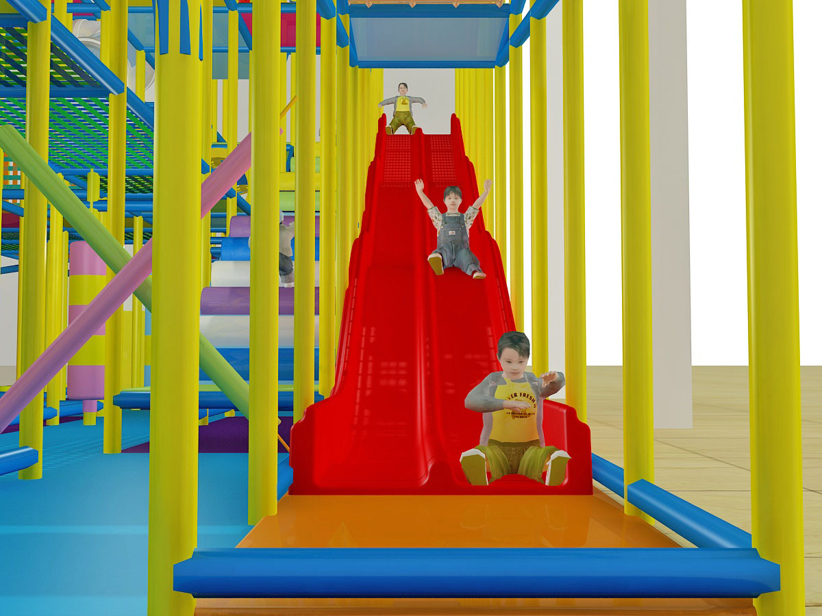 4 Level Colorful Adventure Play Structure - Image 4