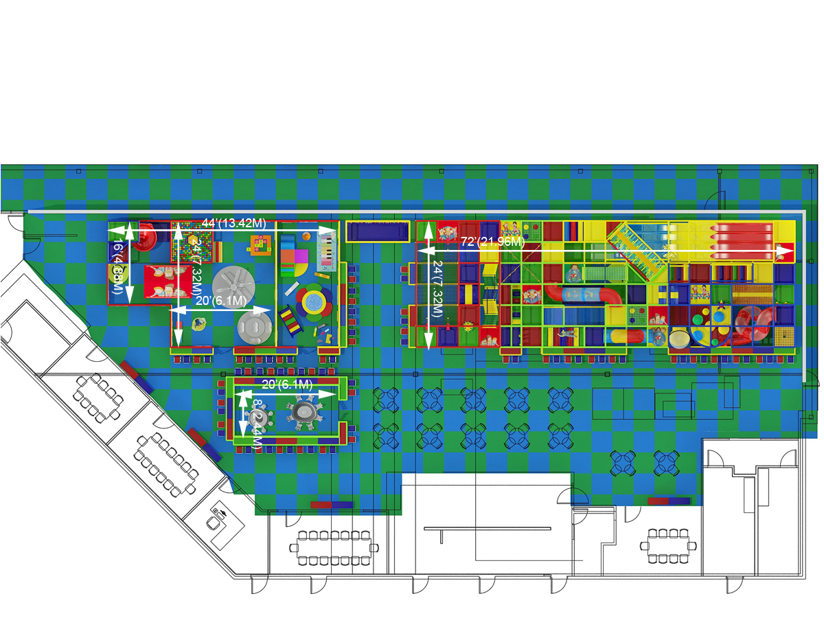 3 Level Generic Children's Playground with Toddler Area - Image 2