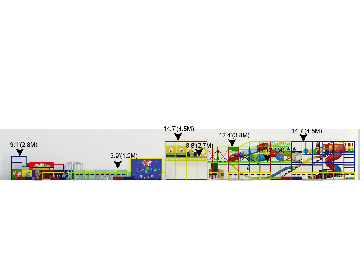 3 Level Generic Children's Playground with Toddler Area - Image 4