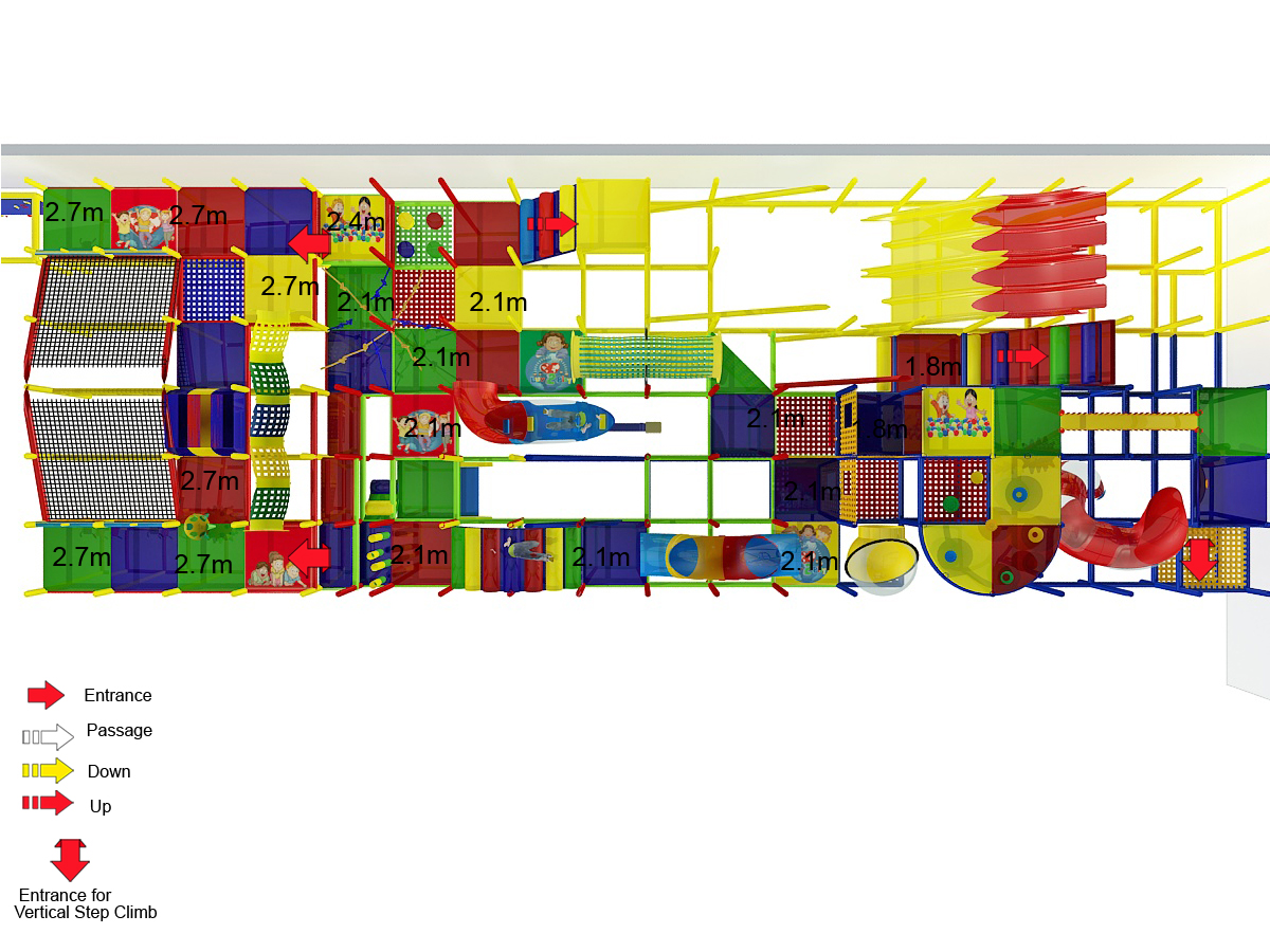 3 Level Generic Children's Playground with Toddler Area - Image 6