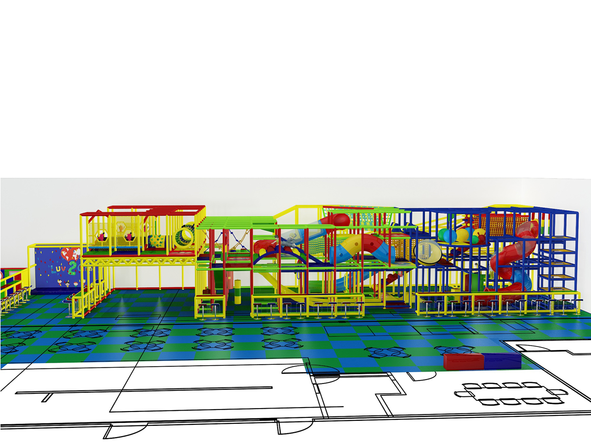 3 Level Generic Children's Playground with Toddler Area - Image 8