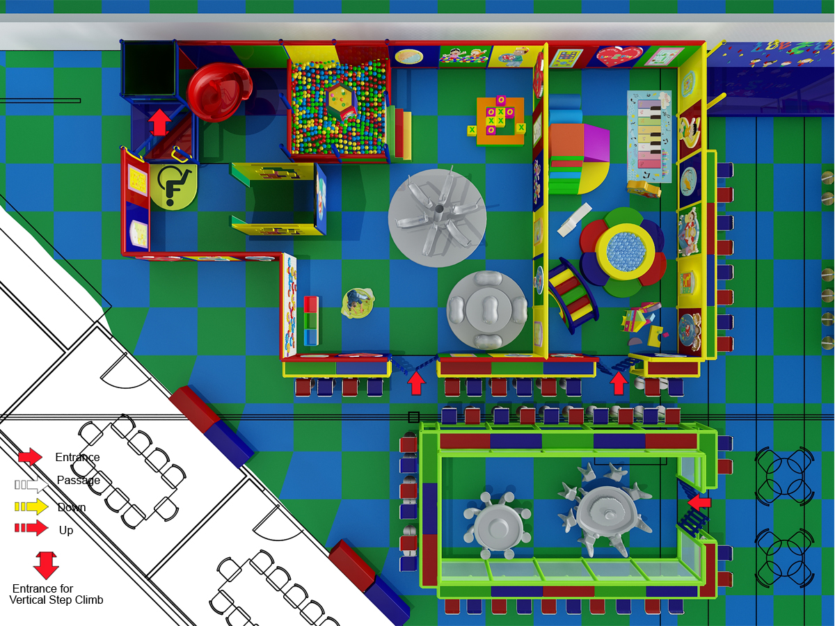 3 Level Generic Children's Playground with Toddler Area - Image 9