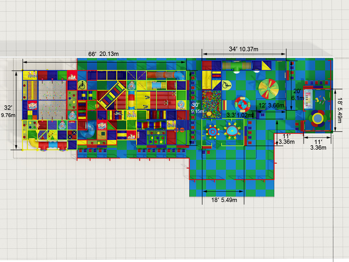 2 Level Generic Child Indoor Playground - Image 6
