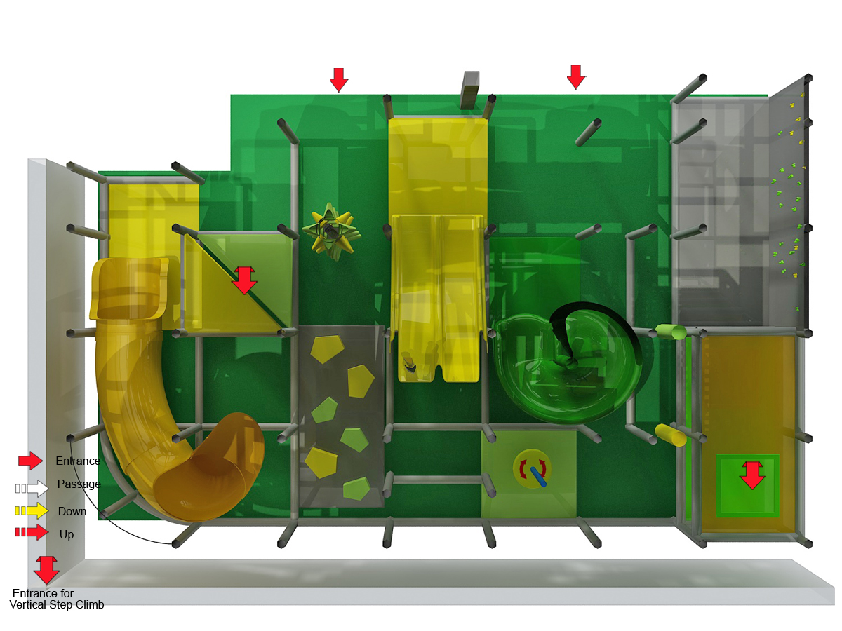 3 Level Obstacles Indoor Playground - Image 4