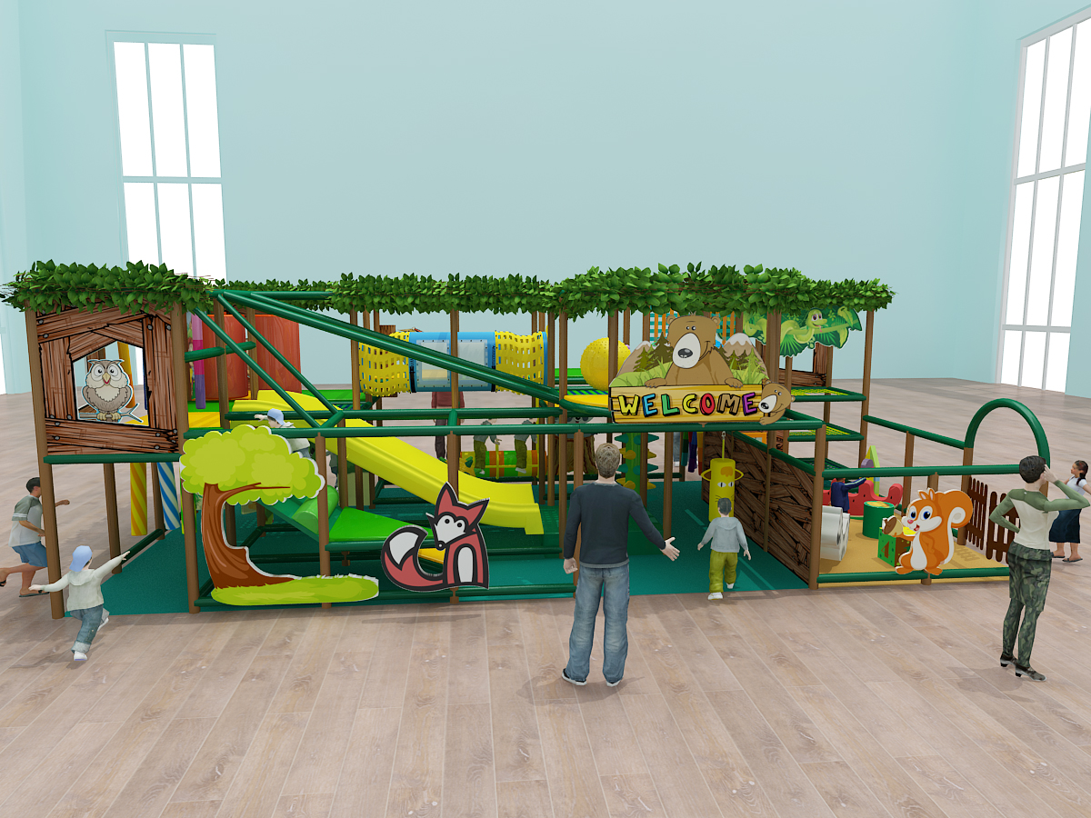 2 Level Treehouse Fun Indoor Playground - Image 2