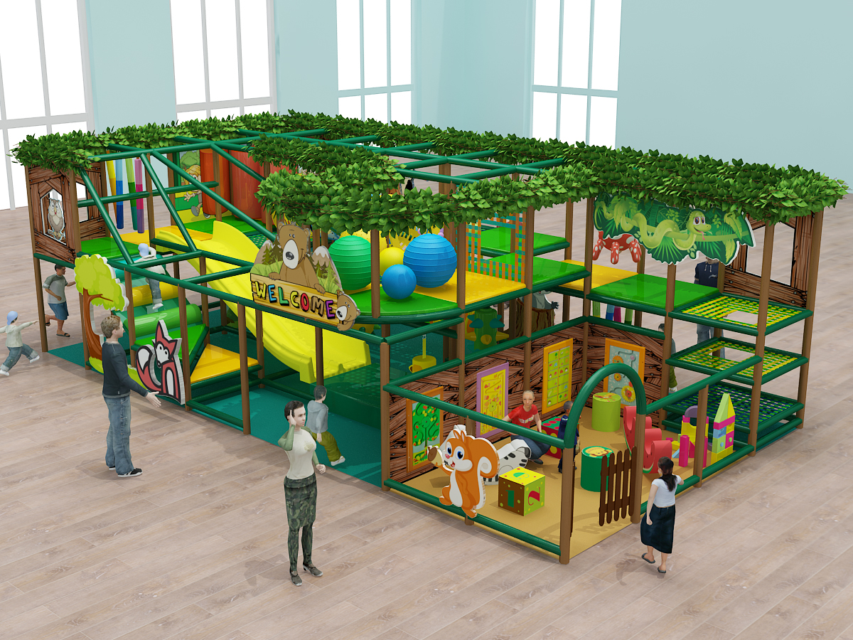 2 Level Treehouse Fun Indoor Playground