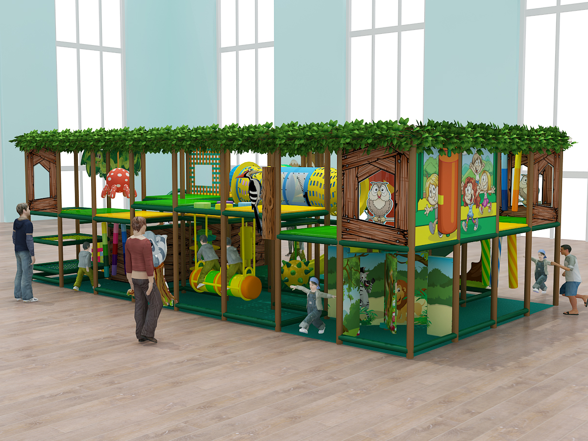 2 Level Treehouse Fun Indoor Playground - Image 6