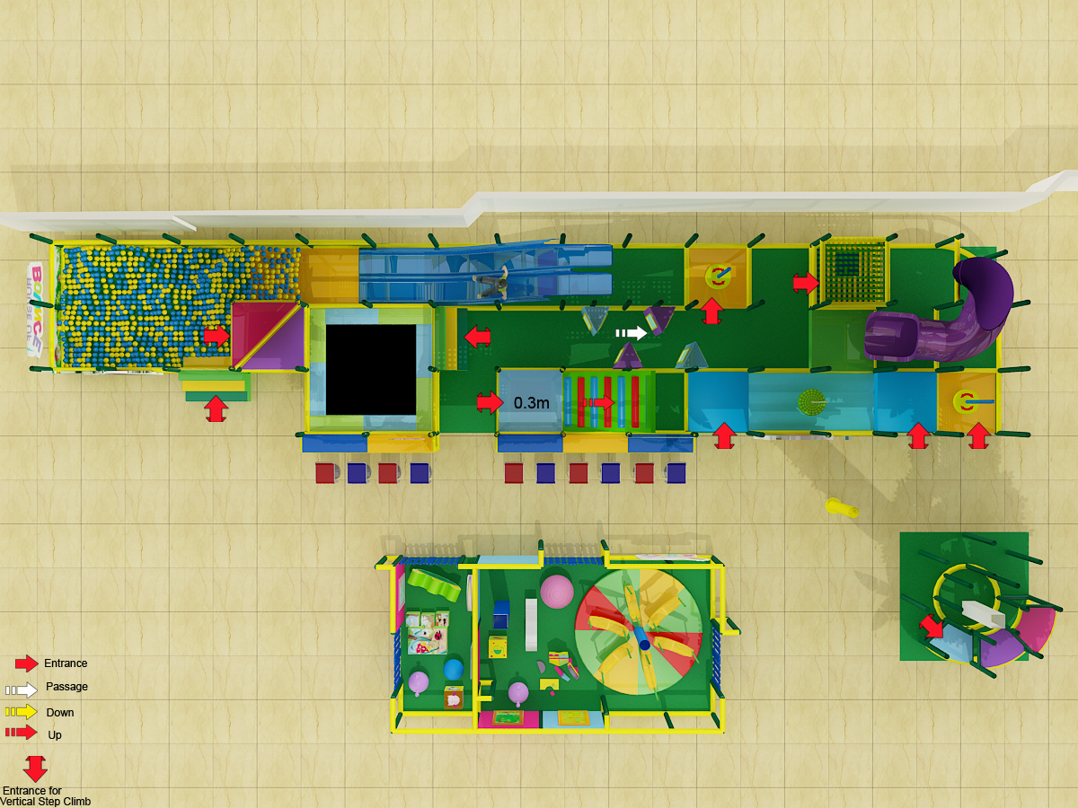 2 Level Jungle Themed Children Indoor Playground - Image 5
