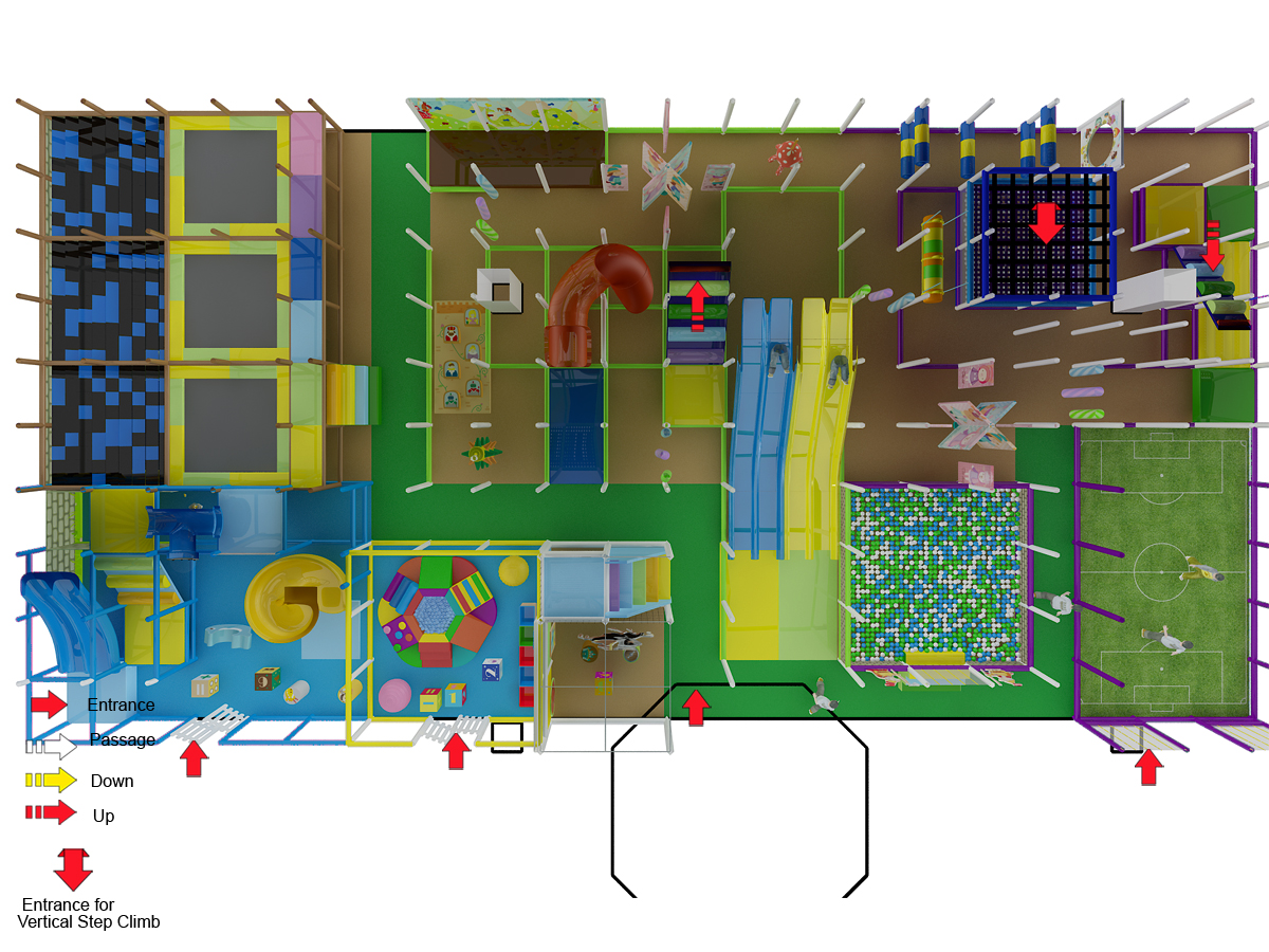 3 Level Massive Medieval Kingdom Indoor Playground - Image 6