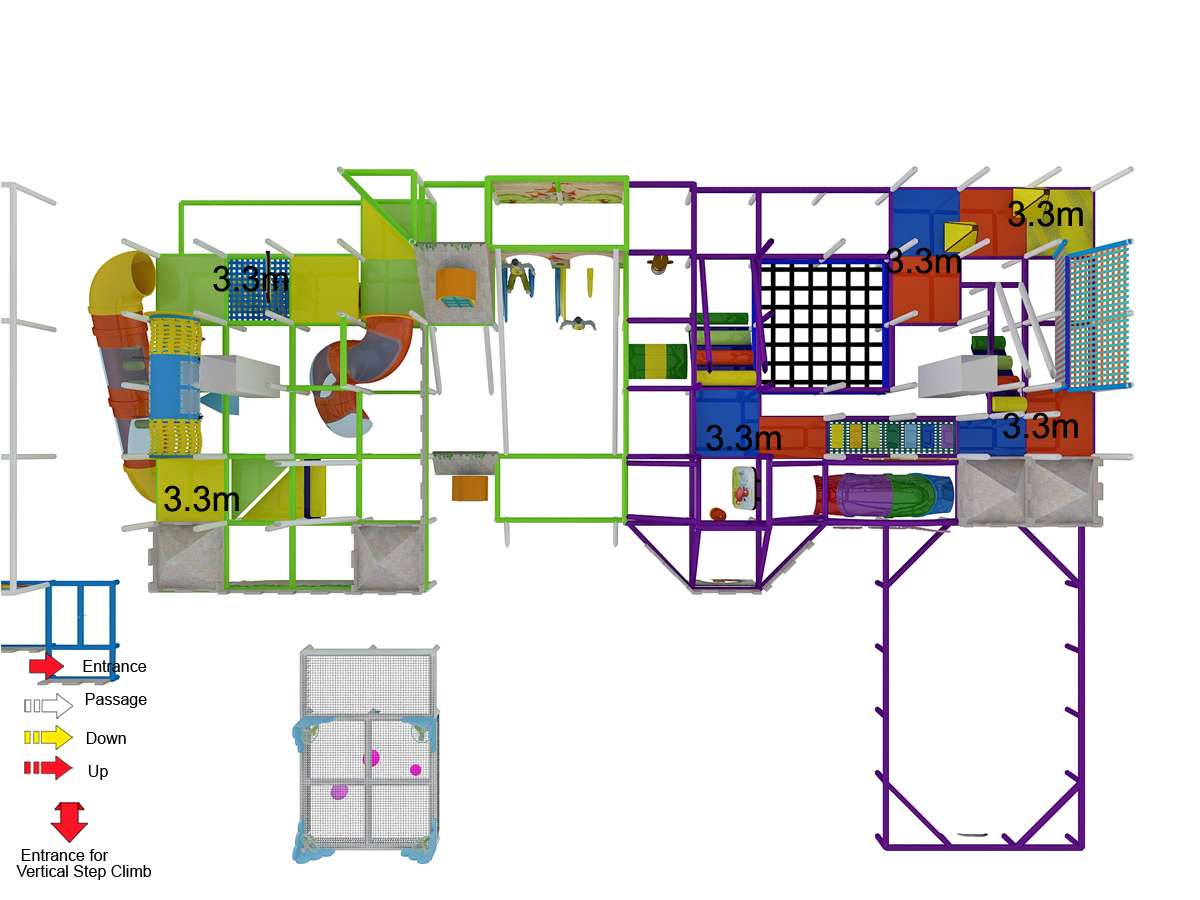 3 Level Massive Medieval Kingdom Indoor Playground - Image 9