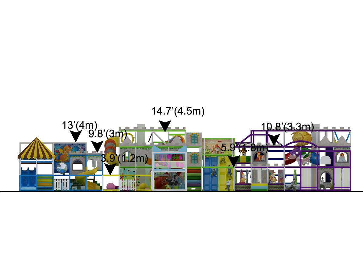 3 Level Massive Medieval Kingdom Indoor Playground - Image 8