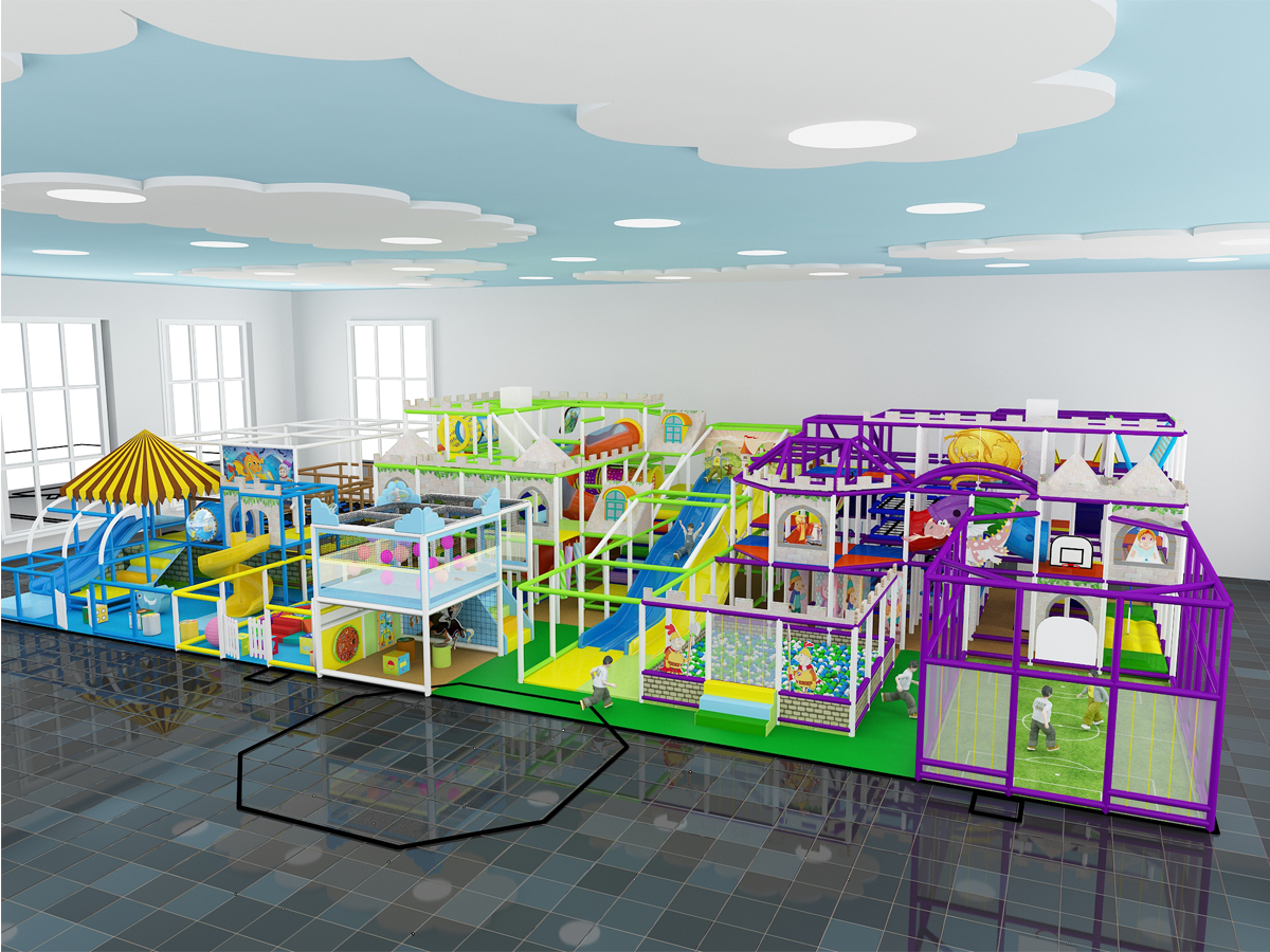 3 Level Massive Medieval Kingdom Indoor Playground