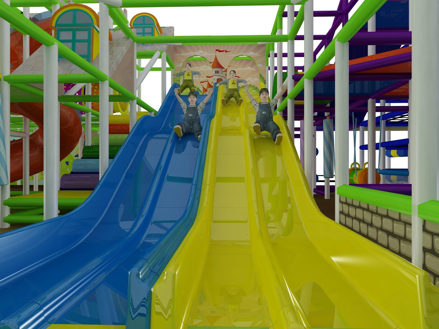 3 Level Massive Medieval Kingdom Indoor Playground - Image 2