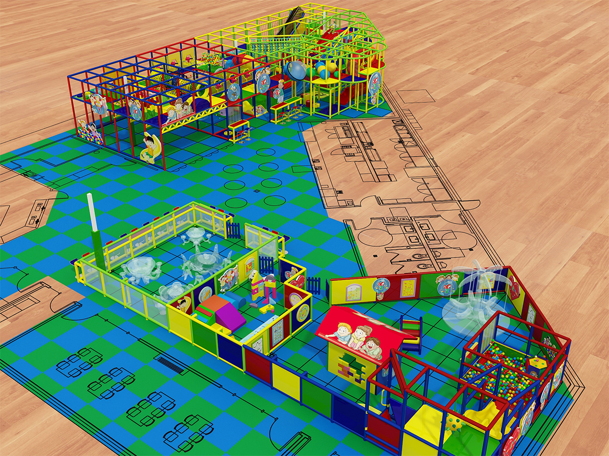 2 Level Generic Indoor Playground