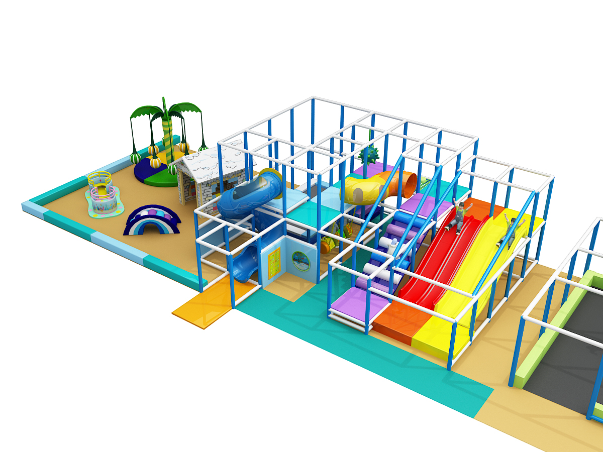 3 Section 3 Story Pirate Adventure Indoor Play Structure - Image 6