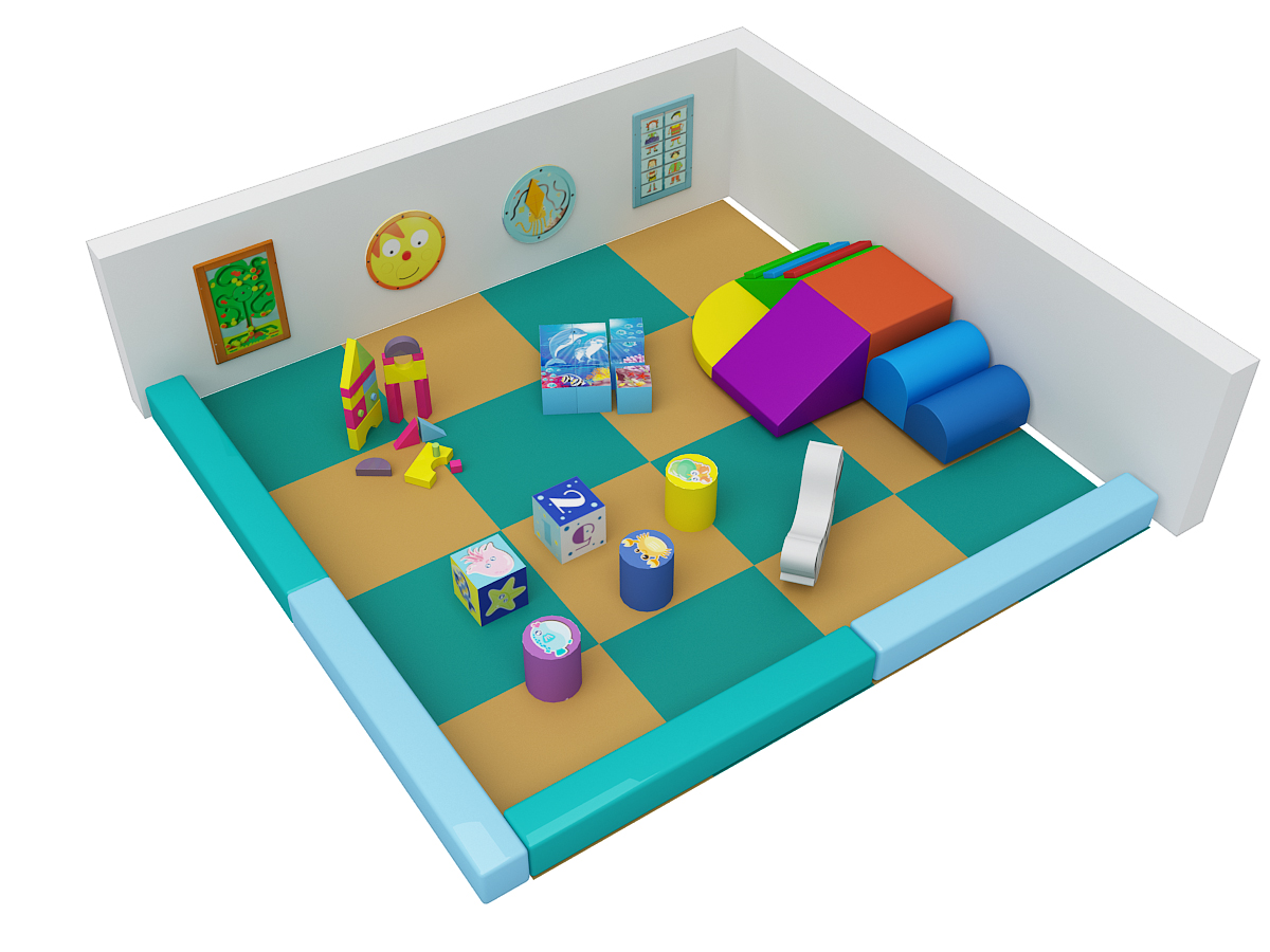 3 Section 3 Story Pirate Adventure Indoor Play Structure - Image 7