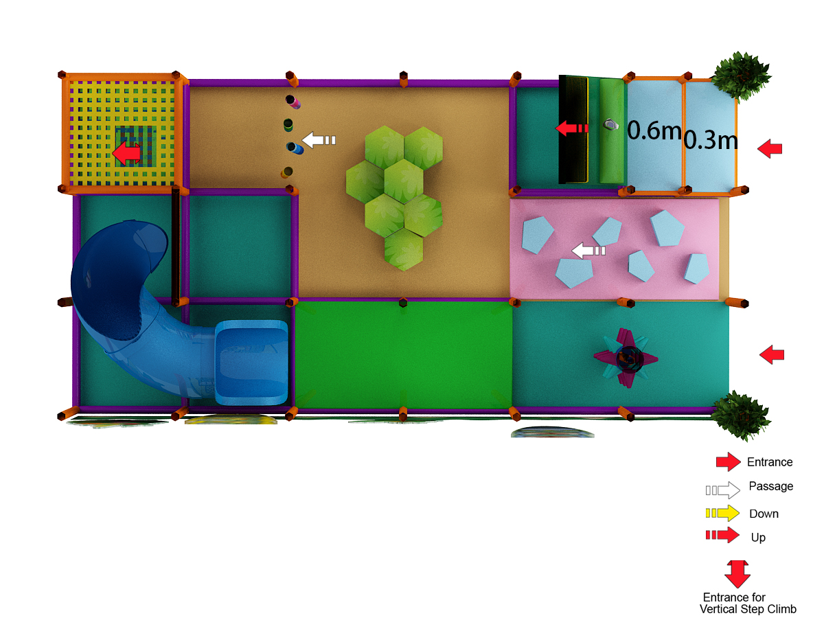 Small Three Level Tiki Party Play Structure - Image 2