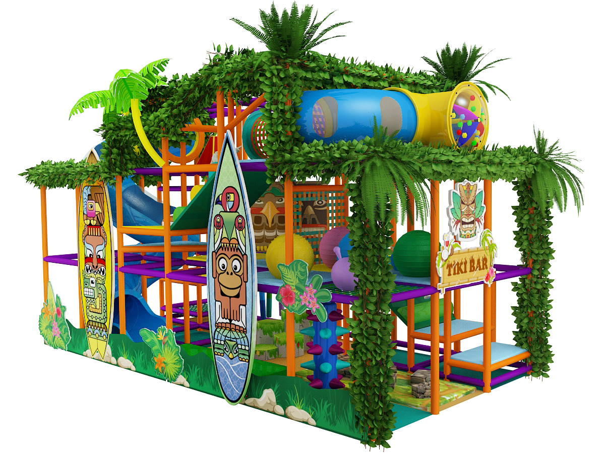 Small Three Level Tiki Party Play Structure - Image 11