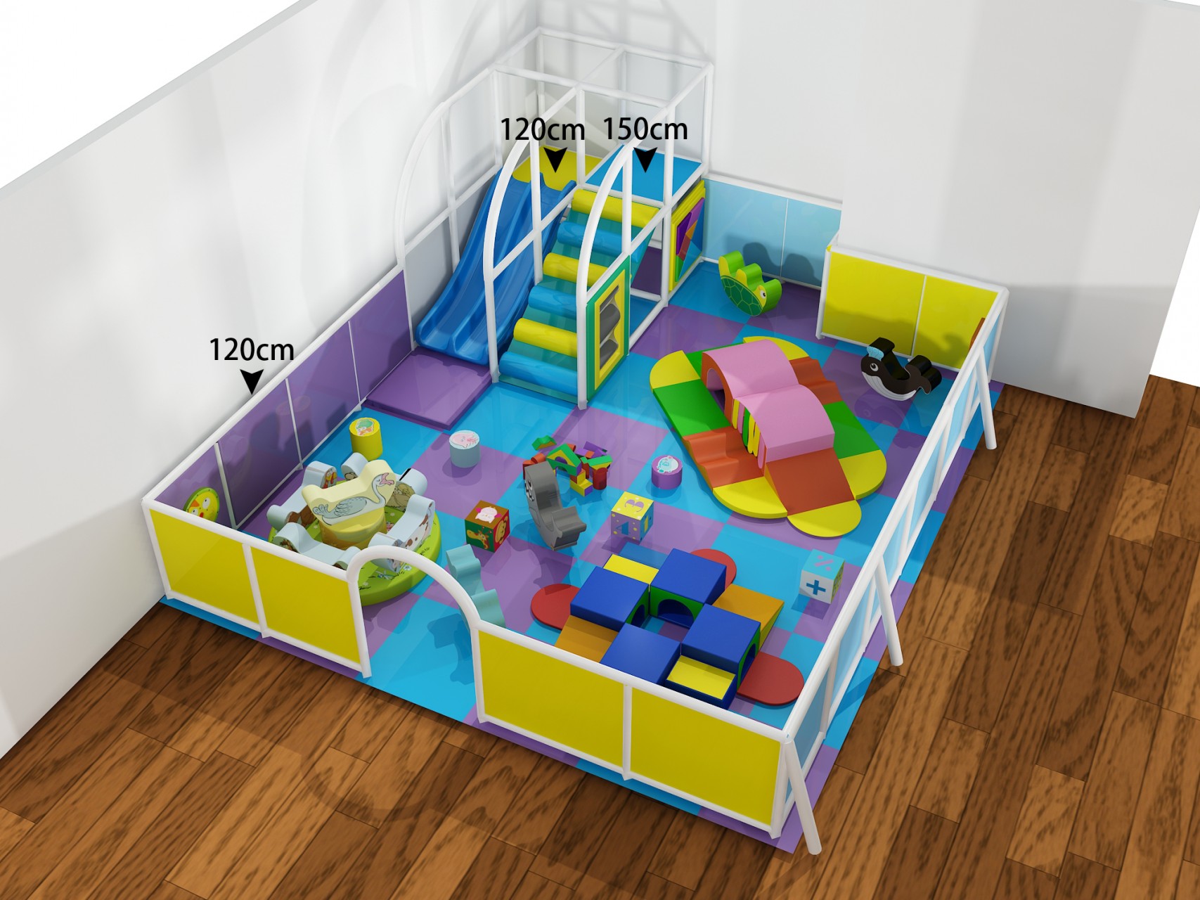 2 Level Ocean Theme Playscape - Image 9