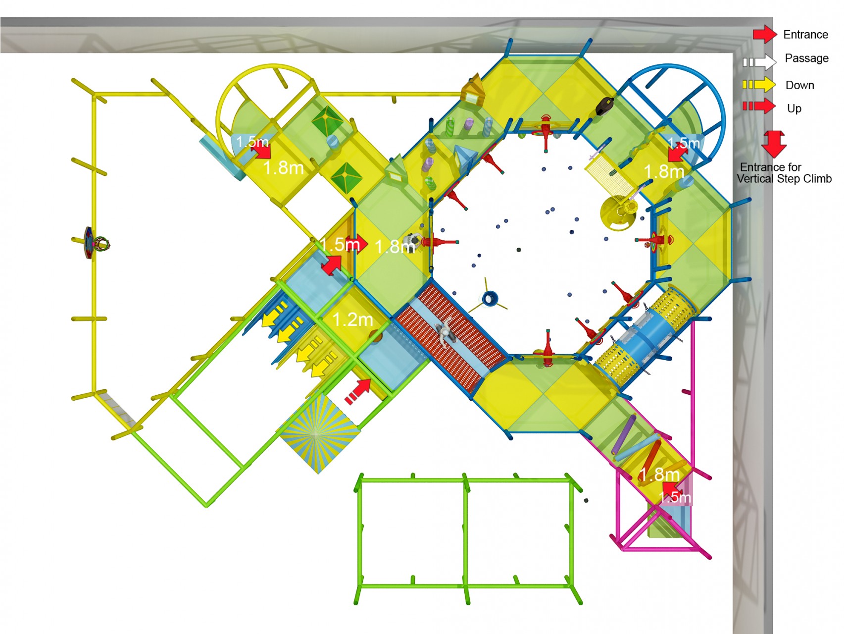 2 Level Generic Indoor Play Structure - Image 18