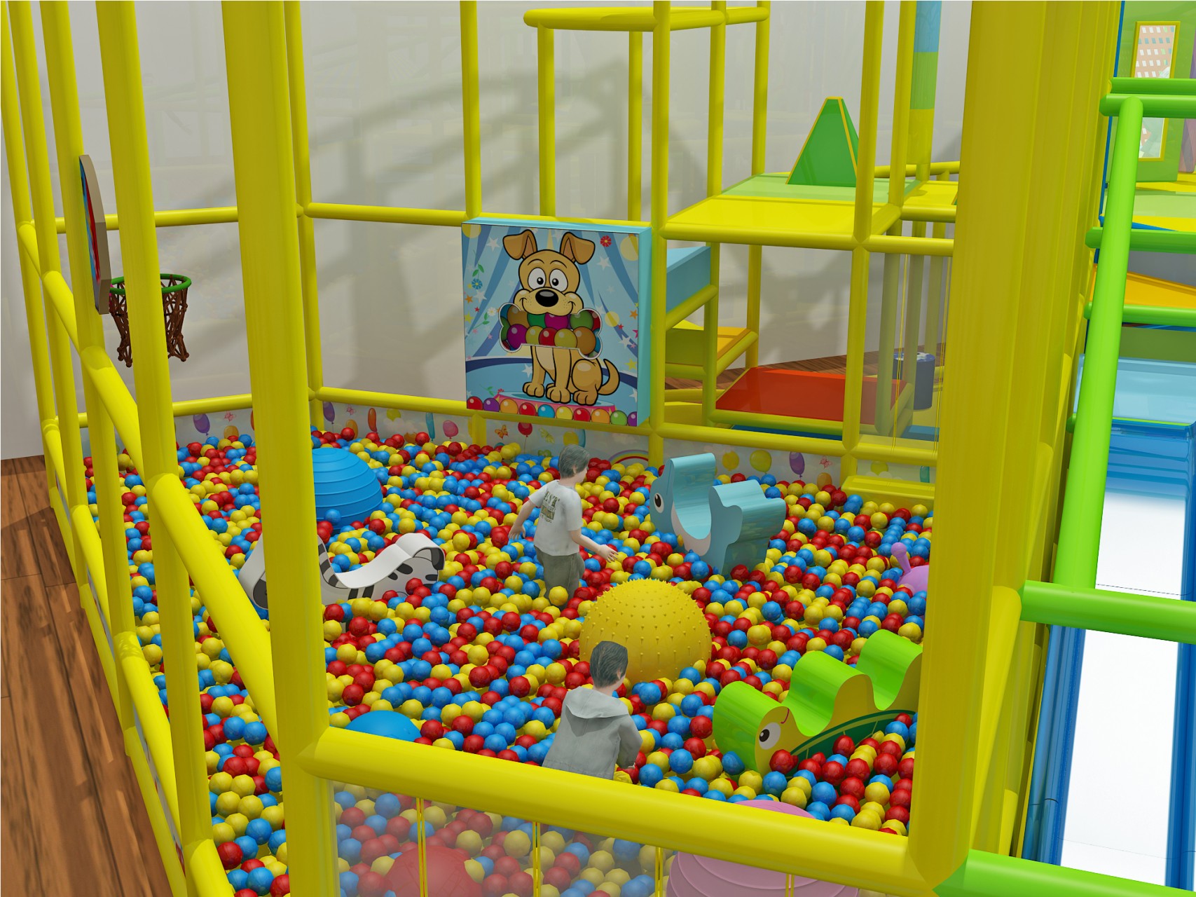 2 Level Generic Indoor Play Structure - Image 19