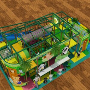 2 Level Jungle Theme Play Structure