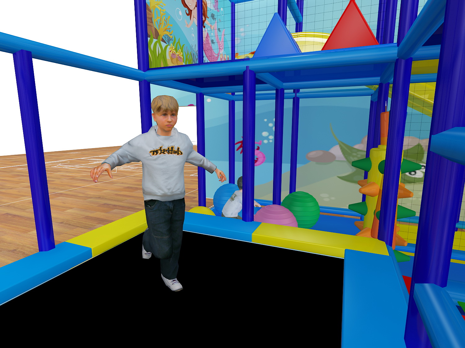 2 Level Ocean Theme Playscape - Image 16