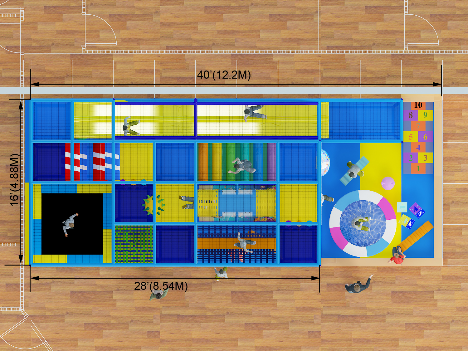 2 Level Ocean Theme Playscape - Image 11