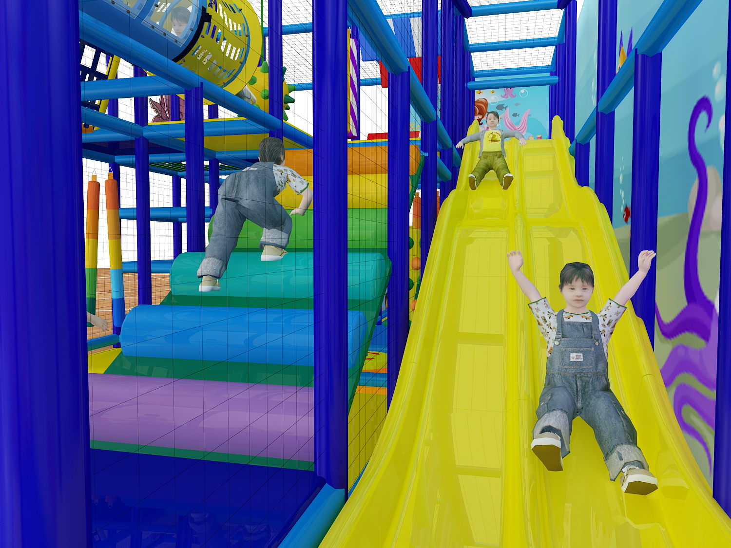 2 Level Ocean Theme Playscape - Image 14